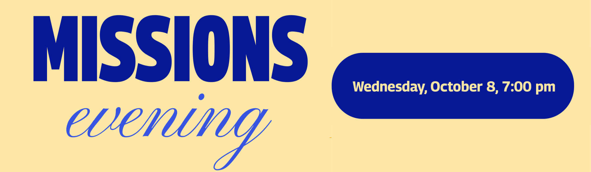 Missions Evening